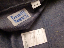 送料無料 MADE IN CANADA PAULROSE PRODUCTS シャンブレー B.D.シャツ 耳付 マチ デニム ワーク シャツ DENIM ボタンダウン カナダ製　_画像10