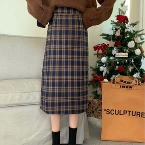 【極美品】ABITOKYO バックスリットチェックスカート 完売品
