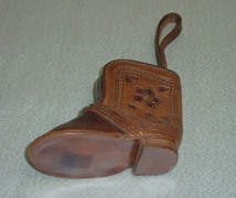 送料無料！南米ペルーのお土産品「ブーツ型小物入れ」_画像1