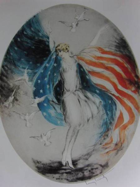 Louis Icard, vermisse Amerika, Seltenes Kunstbuch in limitierter Auflage, Ganz neu mit Rahmen, Porto inklusive, Malerei, Ölgemälde, Porträt