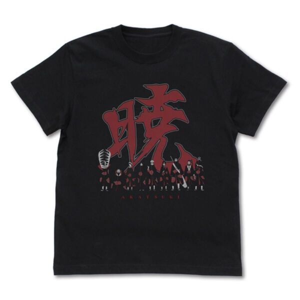 暁Tシャツ NARUTO ナルト 公式 official Tシャツ ブラック 黒 半袖 半袖Tシャツ