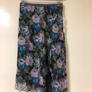 膝丈花柄スカート メトリーゼ