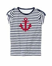 GymboreeボーダーTシャツ靴下セット 5Tジンボリーマリン_画像4