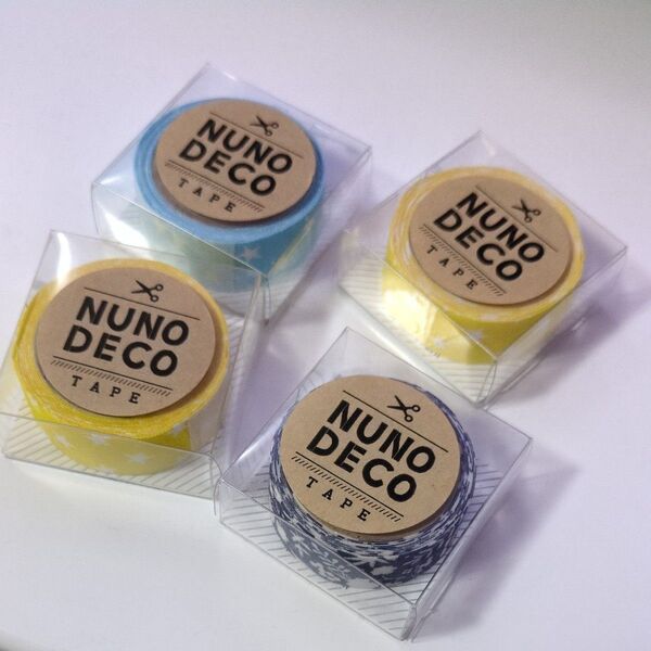 KAWAGUCHI★布に貼れる布のテープ★NUNO DECO 3種4個セット