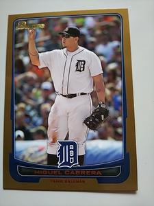 2012 Bowman Gold Miguel Cabrera