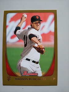 2011 Bowman gold Madison Bumgarner