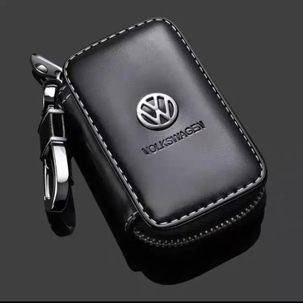 フォルクスワーゲン ロゴ付き 新型スマートキーケース エンブレム キーカバー キーホルダー メンズ レディース 鍵収納 PU おしゃれ