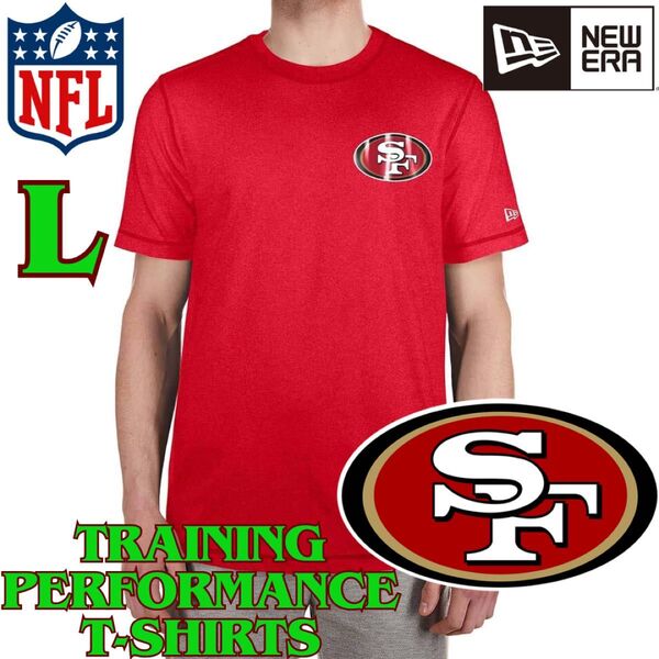 【海外限定】L ニューエラ NFL サンフランシスコ49ers トレーニングTシャツ San Francisco 吸汗速乾