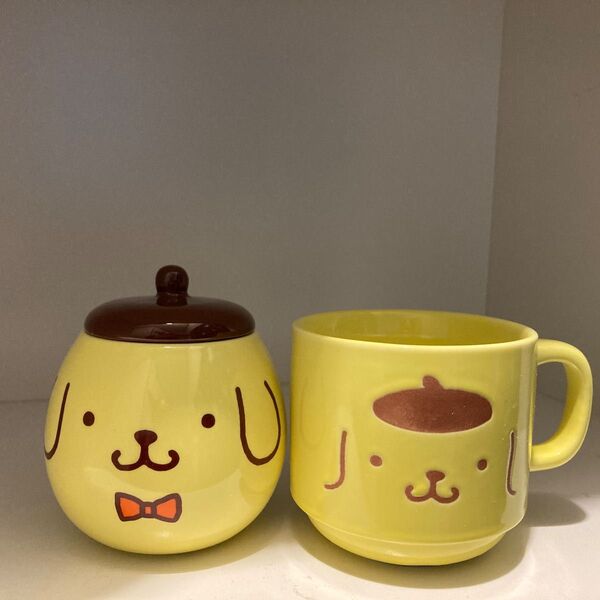 サンリオ ポムポムプリン 当たりくじ ふた付き ポット&マグカップセット