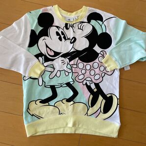 海外ディズニー レトロ ミッキー ミニー トレーナー タグ付き