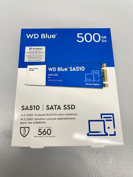 Western Digital WD Blue SA510 M.2 SATA SSD 500GB 新品未使用