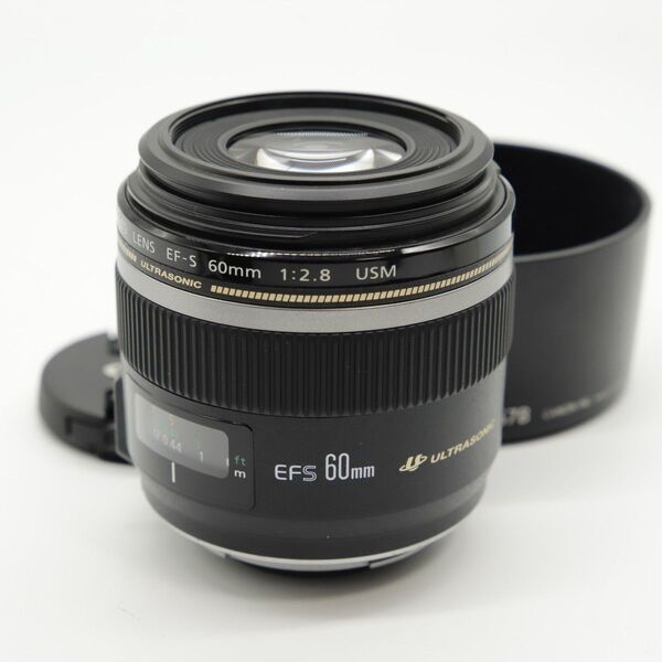 【ほぼ新品】Canon 単焦点マクロレンズ EF-S60mm F2.8マクロ USM APS-C対応
