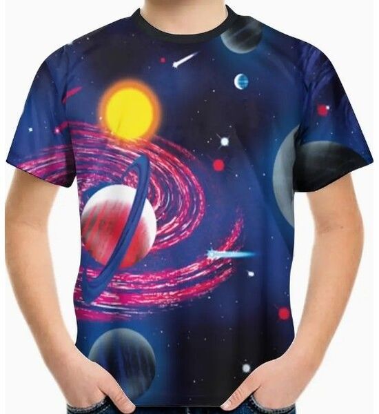 送料無料!【土星銀河太陽系】半袖Tシャツ欧米規格170(日本のLサイズ)tシャツ・シャツメンズレディース・おしゃれ