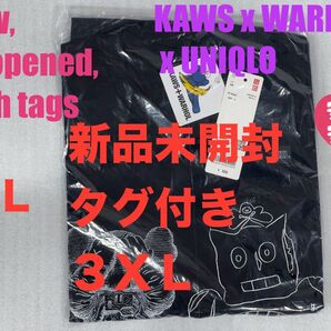 3XL☆新品☆UNIQLO×KAWS+WARHOL カウズ+ウォーホル UT⑪