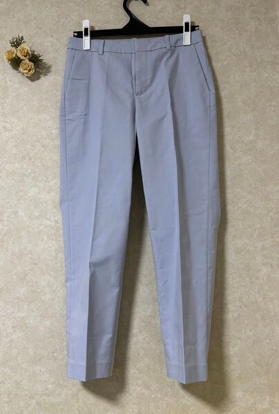 ユニクロ ドライストレッチクロップドパンツ ブルーグレー系
