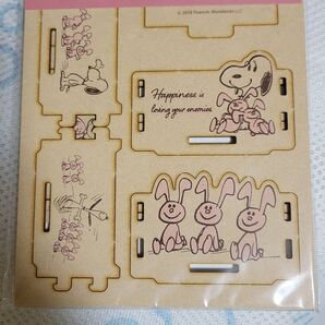 スヌーピー組み立て木箱