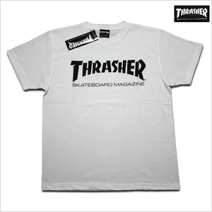 新品 THRASHER Tシャツ XL スラッシャー ストリート スケボー スケーター 白 ホワイト　TH8101