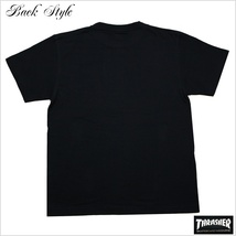 新品 THRASHER Tシャツ L スラッシャー ストリート スケボー スケーター 黒 ブラック TH8101_画像3