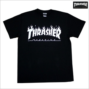 新品 THRASHER Tシャツ M スラッシャー ストリート スケボー スケーター 黒 ブラック TH8168