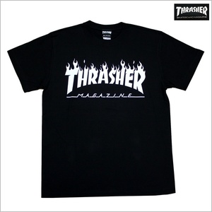 新品 THRASHER Tシャツ L スラッシャー ストリート スケボー スケーター 黒 ブラック TH8168