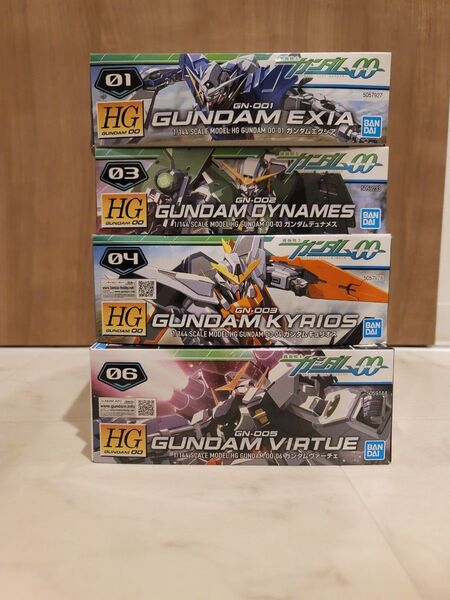 HG ガンプラ エクシア デュナメス キュリオス ヴァーチェ