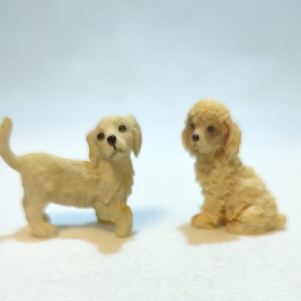カバヤ 子犬物語 2種 フィギュア 犬ミニチュア レア物