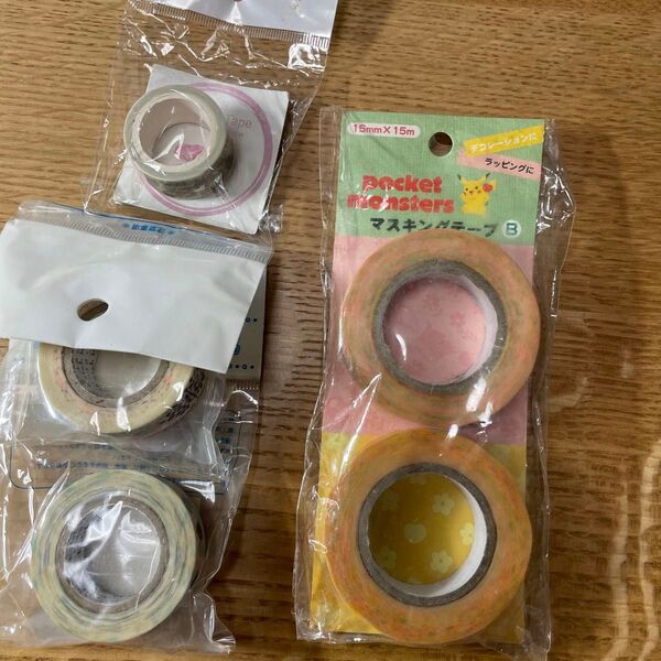 *セール* 廃盤 ポケモン オリジナル マスキングテープ 全3点セット(5巻)