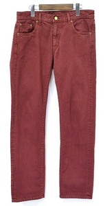 NEIGHBORHOOD ( Neighborhood ) BULLS EYE. NARROW / C-PT 5 pocket narrow cotton pants S BURGUNDY