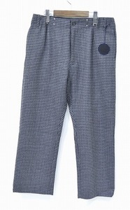 ink インク Houndstooth Tuck Pants BOB DYLAN ハウンズトゥース タックパンツ Free GRAY 千鳥格子 SLACKS スラックス トラウザーズ