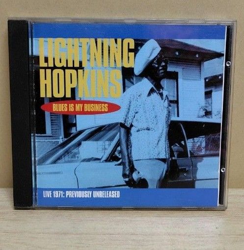 LIGHTNING HOPKINS/BLUES IS MY BUSSINESS LIVE 1971 初期企画盤 CD 貴重盤。
