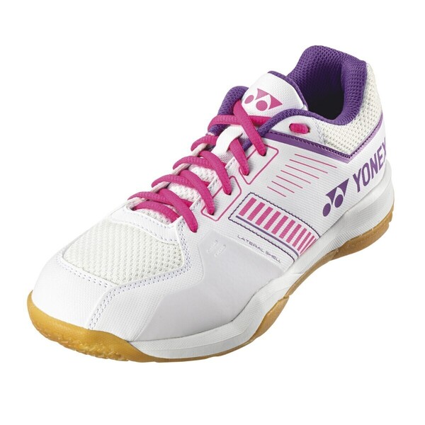 【SHBSF1(062) 24.5】YONEX(ヨネックス) バドミントンシューズ ストライダーフロー ホワイト/ピンク 新品、未使用 2024モデル