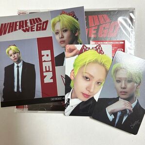 JO1 川尻蓮 WHERE DO WE GO 通常盤CD、初回限定盤B封入ステッカー、トレカ、セルカセット