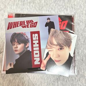 JO1 鶴房汐恩 WHERE DO WE GO 通常盤CD、初回限定盤B封入ステッカー、セルカセット