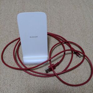 エルコム 対応ワイヤレス充電器(10/7.5/5W・3コイルスタンド)