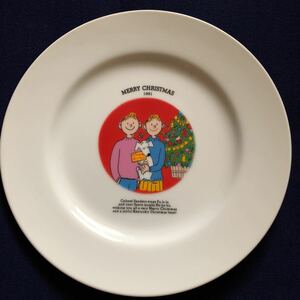 * retro * ultra rare not for sale KFC ticket Tackey 1991 year ceramics Christmas plate plate Novelty 