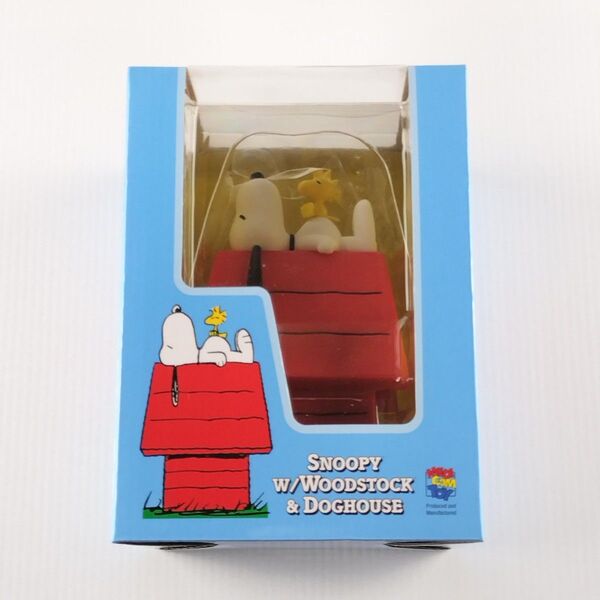 VCD SNOOPY w/ WOODSTOCK & 犬小屋ノンスケール PVC製塗装済み完成品フィギュア