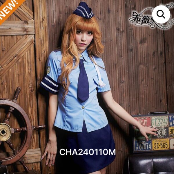 ポリス コスプレ ハロウィン 衣装 警察官制服 レディース セクシーミニSK M