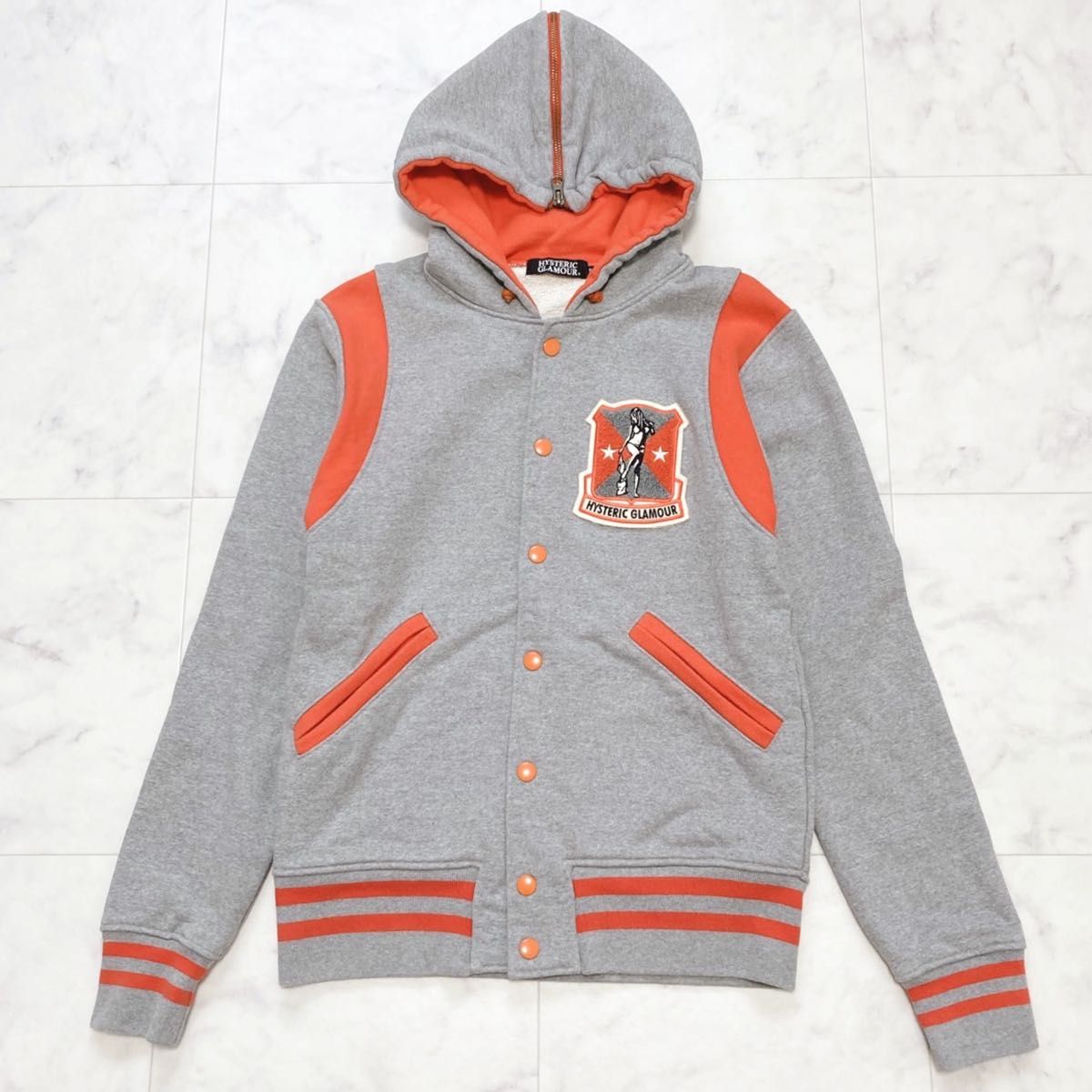 HYSTERIC GLAMOUR ジップアップパーカー 総柄 ヒスガー 1-わ袋 HYSTERIC GLAMOUR ジップアップパーカー 総柄 ヒスガー 1-わ袋
