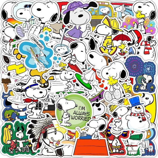 お得!50枚 ステッカー スヌーピー 防水 ストリート Snoopy