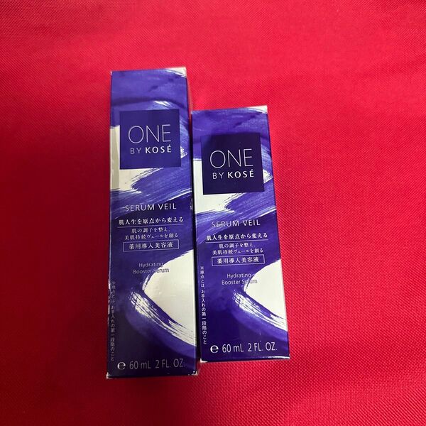 ONE BY KOSE ワンバイコーセー セラム ヴェール 薬用導入美容液 60ml 2本 未使用