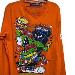 ROLLINGCRADLE ローリングクレイドル ロリクレ長袖TシャツMオレンジ