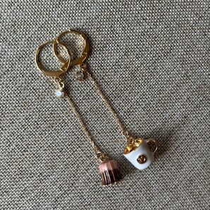 ハンドメイドピアス ケーキ カヌレ マグカップ
