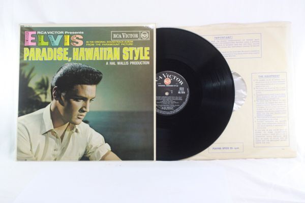 Elvis Presley PARADISE HAWAIIAN STYLE UKオリジナル(英 GB) RCA Victor 深溝 mono RD-7810 パラダイス ハワイアン スタイル