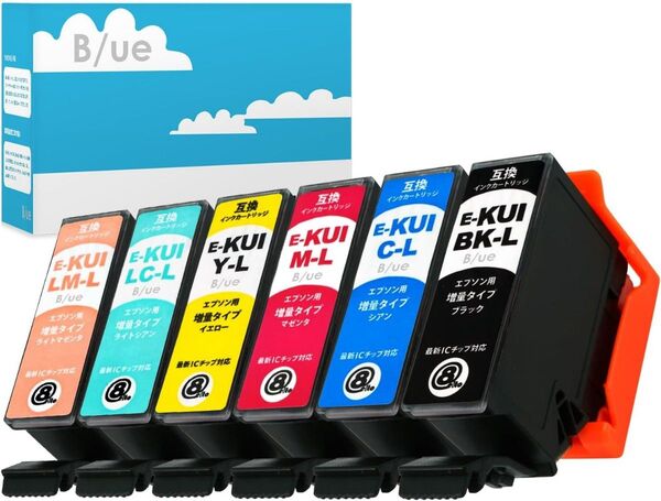エプソン KUI クマノミ 大容量互換インクカートリッジ 6本セット EPSON