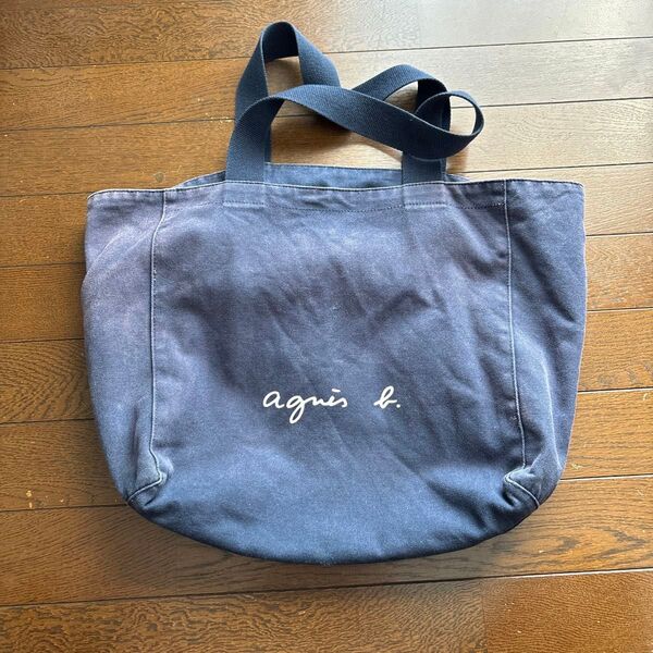agns b. ネイビー トートバッグ