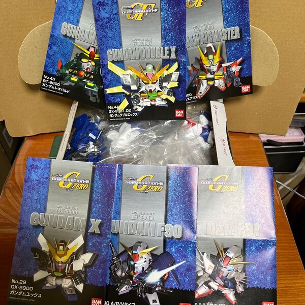 パチ組ジャンク品 ガンダムダブルエックス、レオパルド、エアマスター、エックス、F90、F91 合計6個