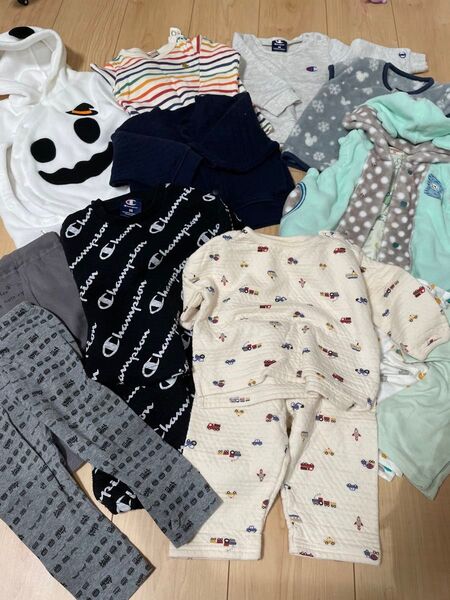 Champion チャンピオン ベビー服 まとめ売り 男の子 80サイズ ロンパース パジャマ 肌着 おばけ ハロウィン コスプレ