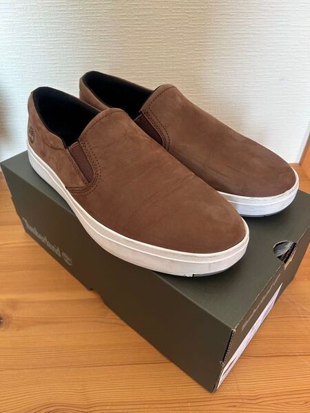 【10/31まで期間限定値下】Timberland スリッポン 27cm ヌバック ミディアムブラウン