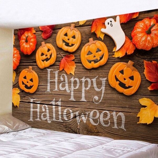 【値下げ】ハロウィン タペストリー 壁紙 装飾 インテリア かぼちゃ パンプキン