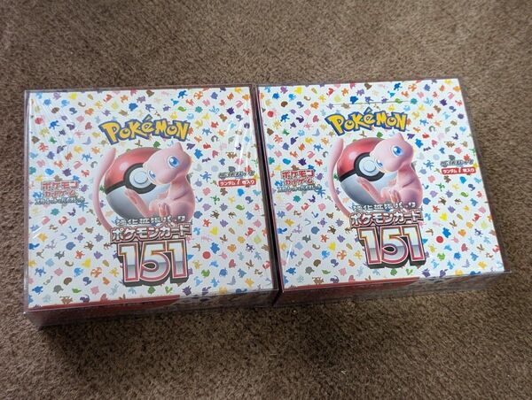 ポケモンカード 151 シュリンク付き 2BOX セット販売